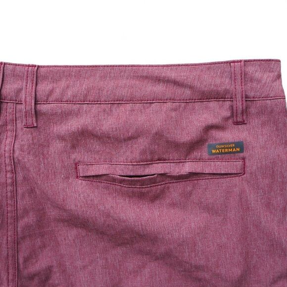 Quiksilver Waterman Collection Suva Amphibian 9.5" Hybrid Shorts Heather Red Men - Picture 8 of 10